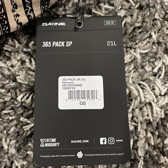 New DAKINE 365 Pack SP 21L All Canvas Backpack - Picture 14 of 14